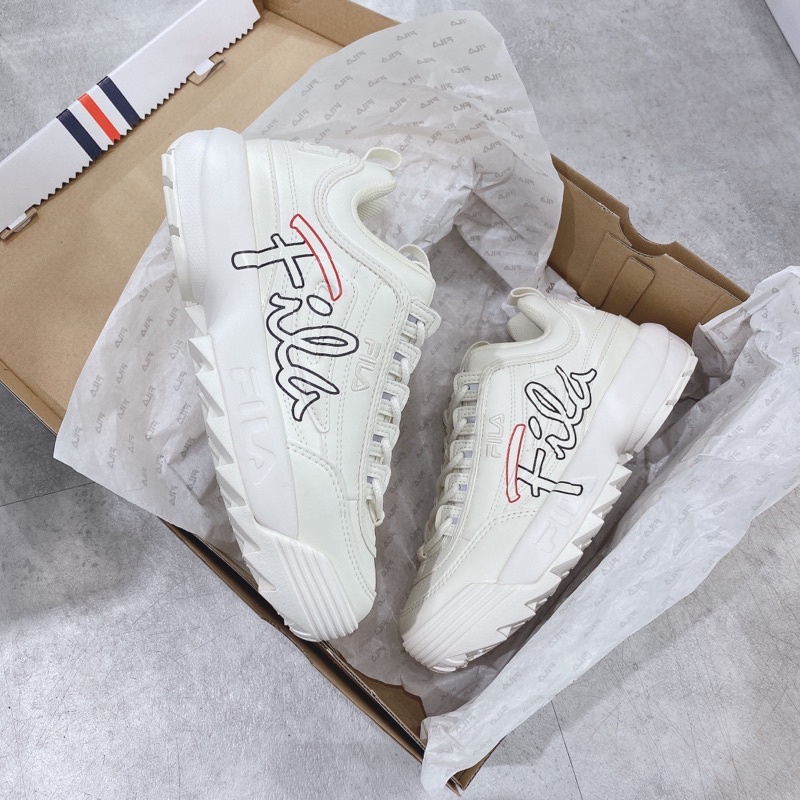 Giày thể thao Sneaker Fila Disruptor 2 Big Logo màu Cream