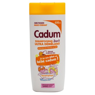Dầu gội 2in1 Cadum hương mơ 400ml cho bé