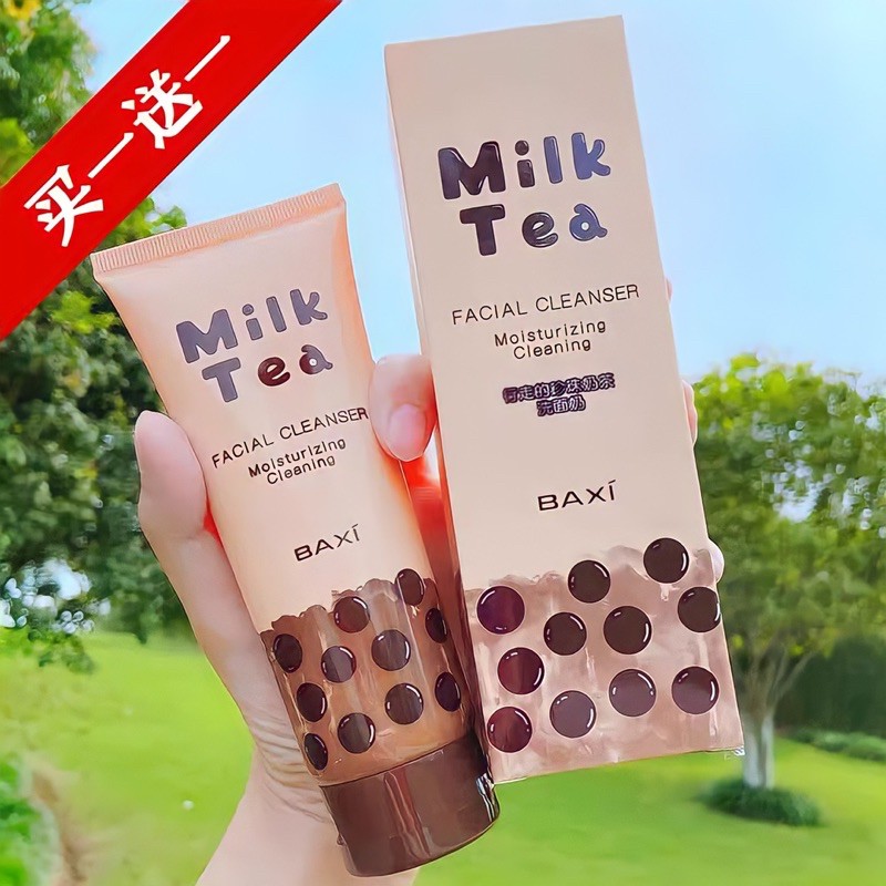 HOT TAOBAO Sữa Rửa Mặt Trà Sữa Trân Châu Đường Đen MILK TEA Tạo Bọt Trắng Da Loại Bỏ Bụi Bẩn Kiềm Dầu Ngăn Ngừa Thâm Mụn