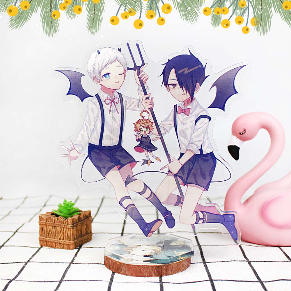 Mô Hình Đồ Chơi Bằng Acrylic Có Giá Đỡ Trưng Bày Mô Hình Nhân Vật Trong The Promised Neverland