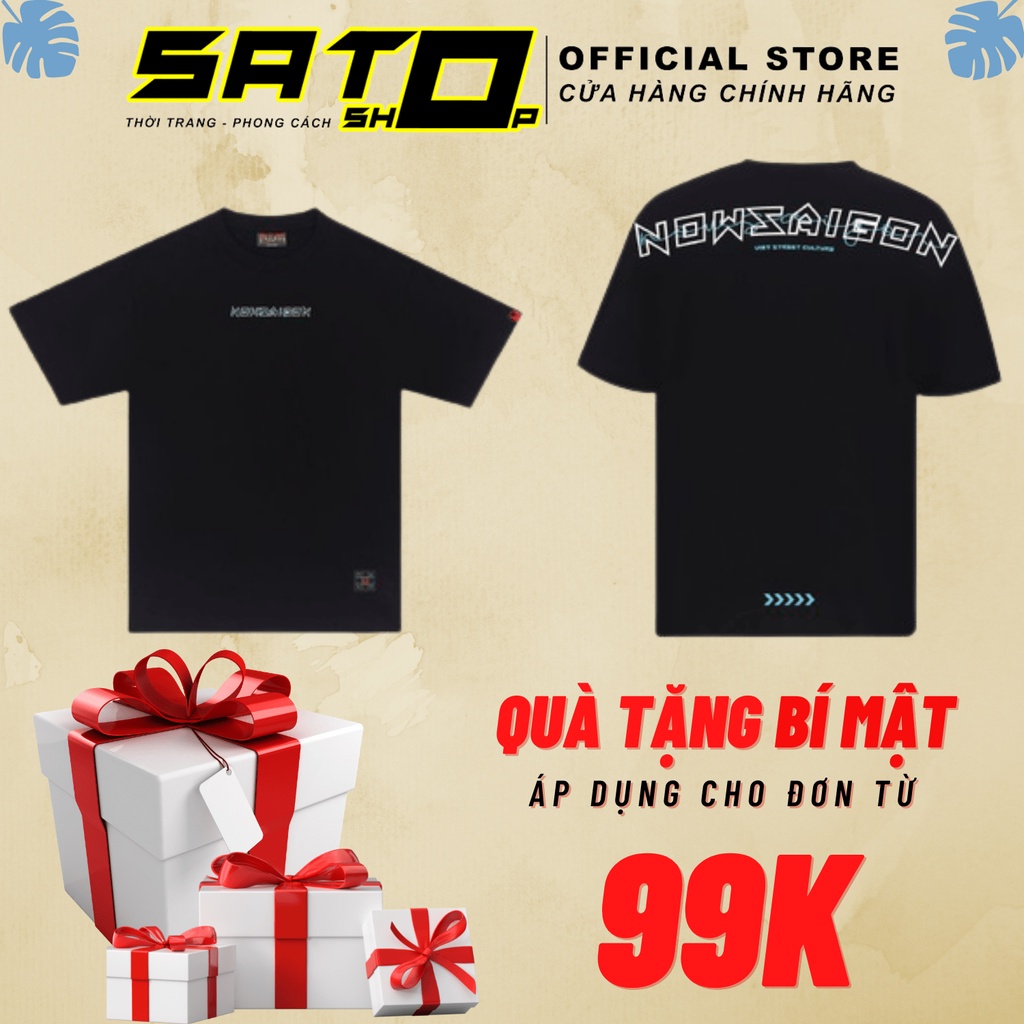 Áo nowsaigon signature drop shoulder , tee local brand nsg sấm sét , phông now sài gòn tay lỡ form rộng full tag