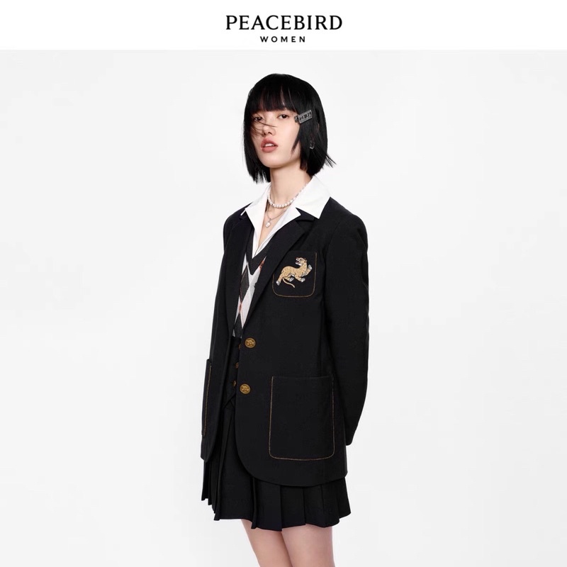 Chân váy xếp ly Peacebird