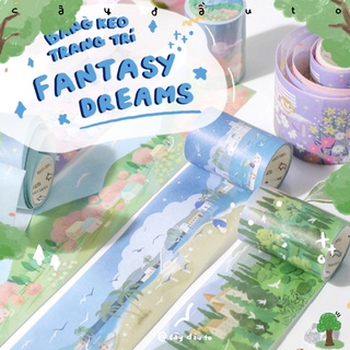 Băng Keo Trang Trí Cô Gái Fantastic 50MM*3M Washi Tape Cây Đầu To