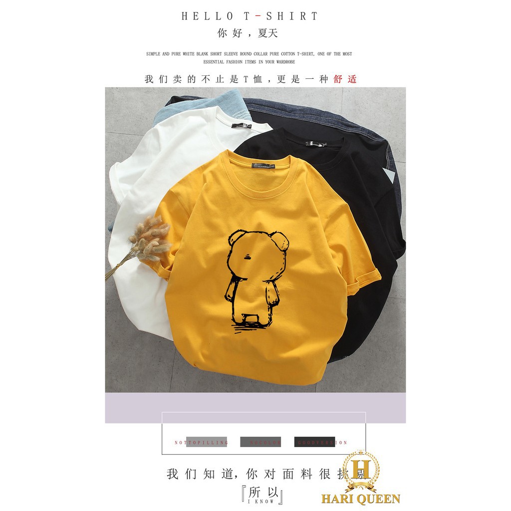 [FREESHIP ĐƠN TỪ 50K] Áo phông gấu quay lưng HARI0320