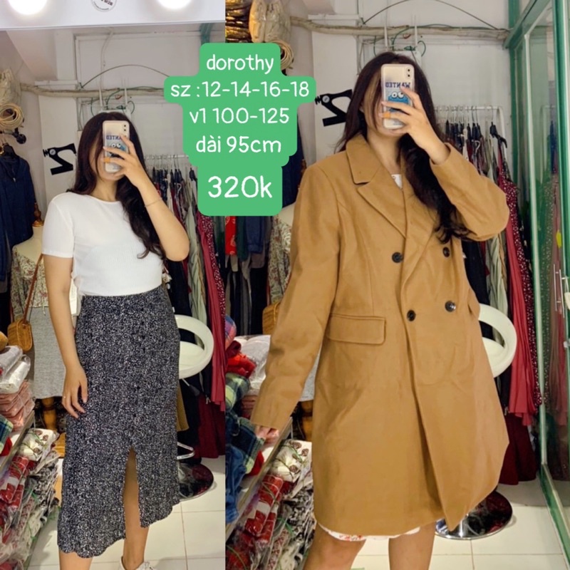 Áo dạ bigsize áo mùa đông bigsize PRIMARK/DOROTHY