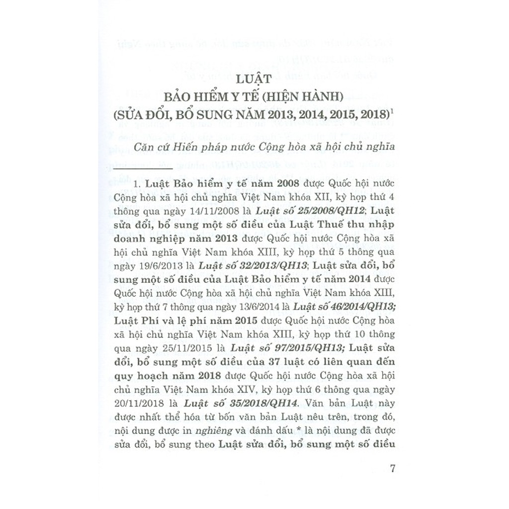 Sách - Luật Bảo Hiểm Y Tế (Hiện Hành) (Sửa Đổi, Bổ Sung Năm 2013, 2014, 2015, 2018) | BigBuy360 - bigbuy360.vn