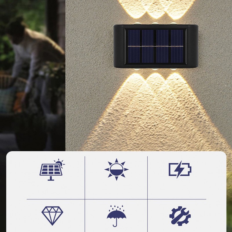 [Hot Promos] Đèn Led Gắn Tường Ánh Sáng Ban Đêm Bảo Vệ Tia Sáng Xuống / Sân Vườn Ngoài Trời