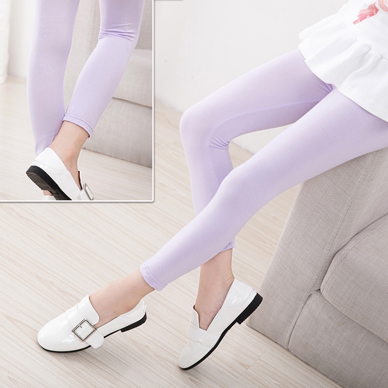 Quần Legging cotton Màu Sắc Xinh Xắn Cho Bé Gái