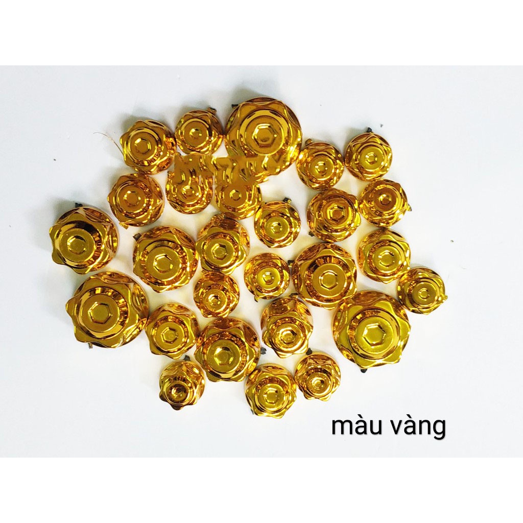 Chụp ốc trang trí xe máy các màu  - Chụp ốc 7 màu titan