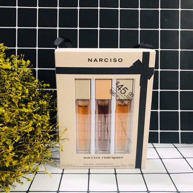 [Cực Thơm]Set Narciso 3 Chai 10ml Chính Hãng