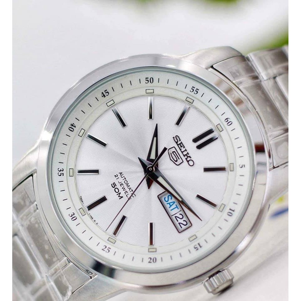 Đồng Hồ Nam Seiko SNKM83K1 Cơ Mặt Trắng