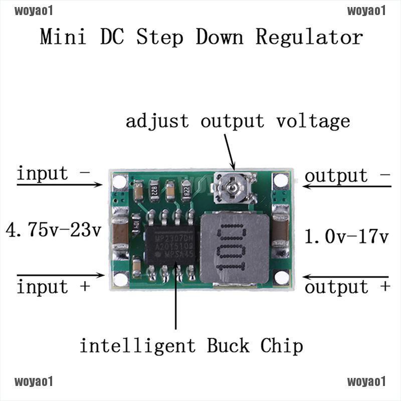 Mạch giảm áp mini 3A DC 5V-23V sang DC 3.3V 6V 9V 12V