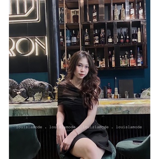 Váy quây lưới lệch vai mặc được hai kiểu