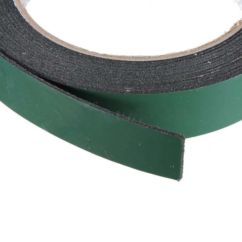 Cuộn Băng Keo Xốp Hai Mặt Màu Đen Dài 10m Chống Thấm Nước Dùng Trang Trí Xe Hơi / Nhà Cửa