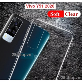 Ốp ViVo Y51 2020 dẻo trong suốt (Loại đẹp)