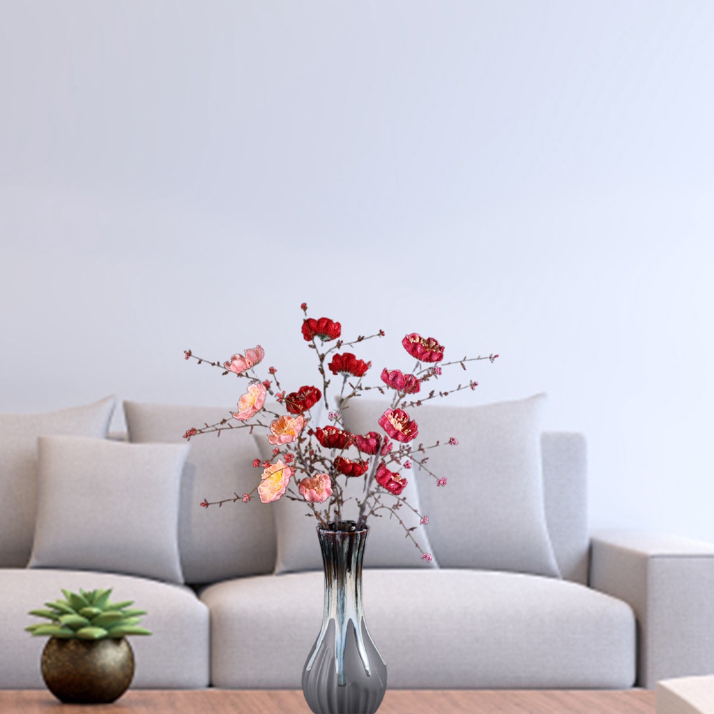 Bó Hoa Mẫu Đơn Giả Bằng Lụa Không Phai Để Bàn Trang Trí Tiệc Cưới