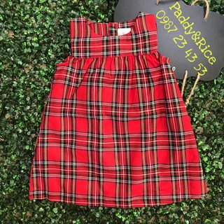 Zara - váy dạ kẻ caro đỏ bé gái