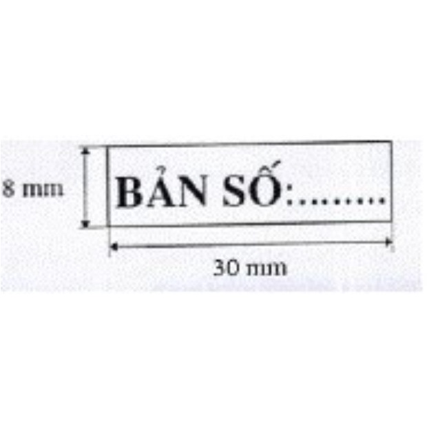 Con dấu BẢN SỐ