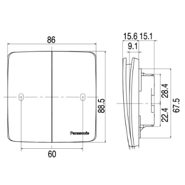 Bộ 2 Công Tắc E, Đảo Chiều, Cắm Nhanh Dòng Minerva Panasonic - WMT596-VN, WMT596MYZ-VN, WMT596MYH-VN