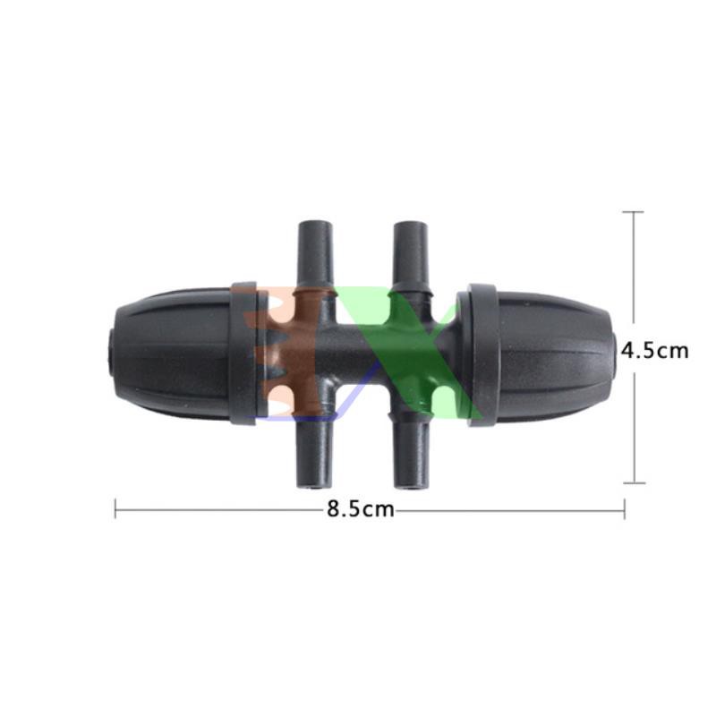 Chia 6 cho ống Φ811 912 mm ra 6 THAP812.4.6 Có đai siết, Thập PE, LDPE, HDPE, PVC 8/11 9/12 ra 4 đầu trơn 6
