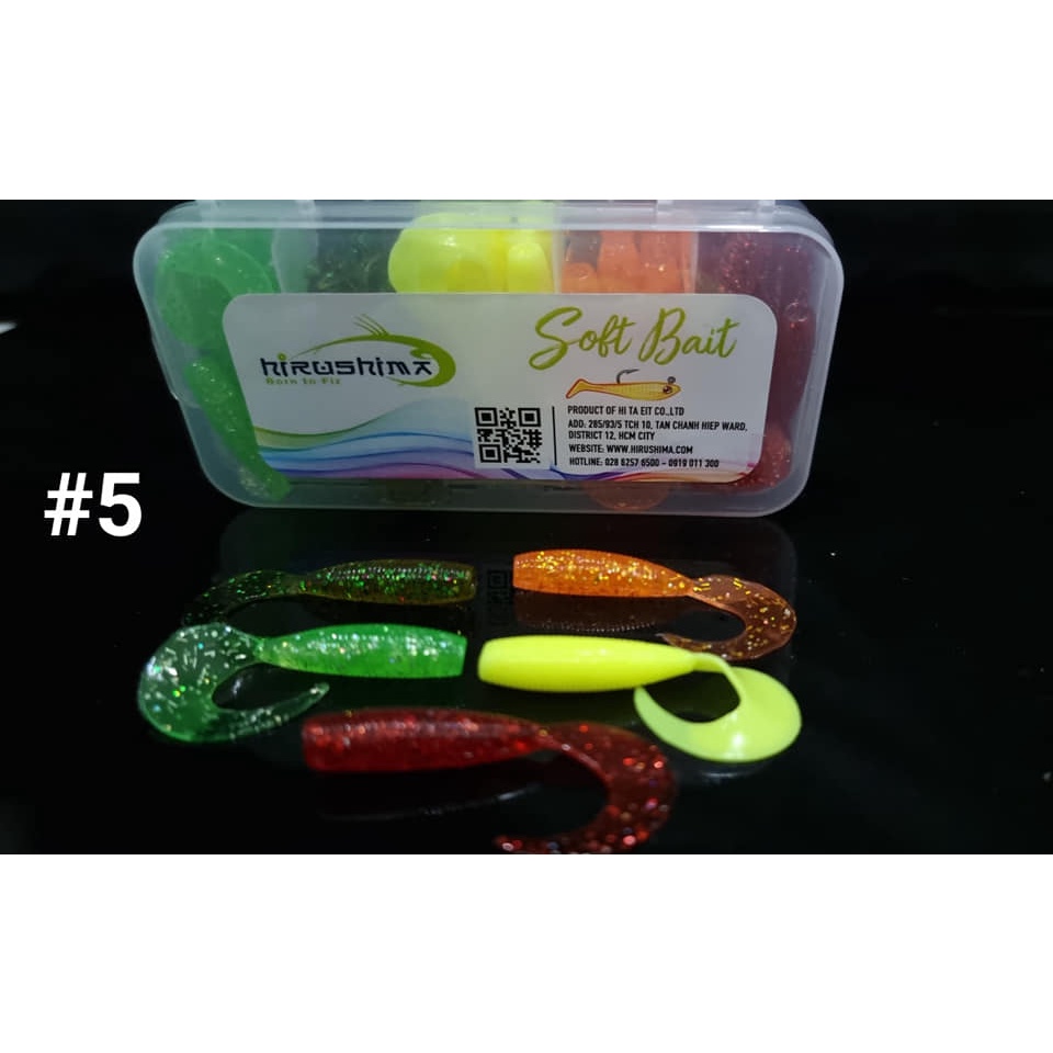 Mồi mềm softbait hộp siêu mini HKN Fishing