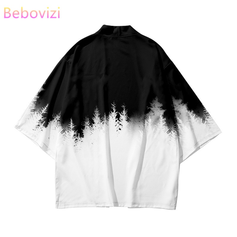 Áo khoác kimono hóa trang nhân vật Yukata phong cách Nhật Bản thời trang cho nam và nữ