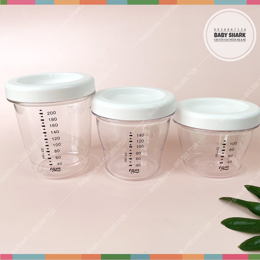 [Tách lẻ] SET 3 Hộp Trữ Sữa /Thức Ăn TGM Natural Hàn Quốc.