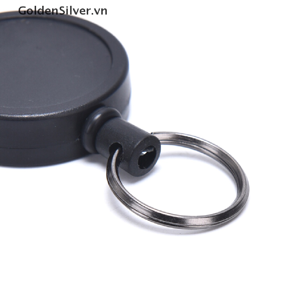 Móc Khóa Dây Rút Màu Đen Có Thể Thu Gọn Tiện Dụng