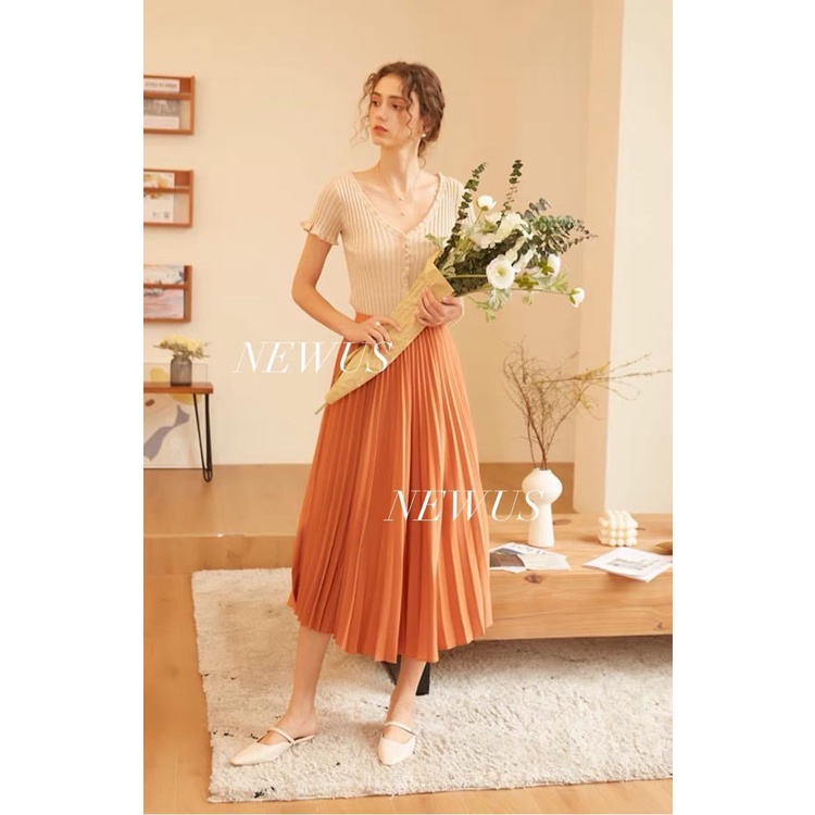 Chân Váy Xếp Ly Quảng Châu, Không Nhăn Nhàu