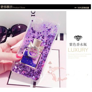 Case ốp lưng kim tuyến nước kèm nhẫn móc ngón tay cho oppo r7 r11 r11s plus r7s