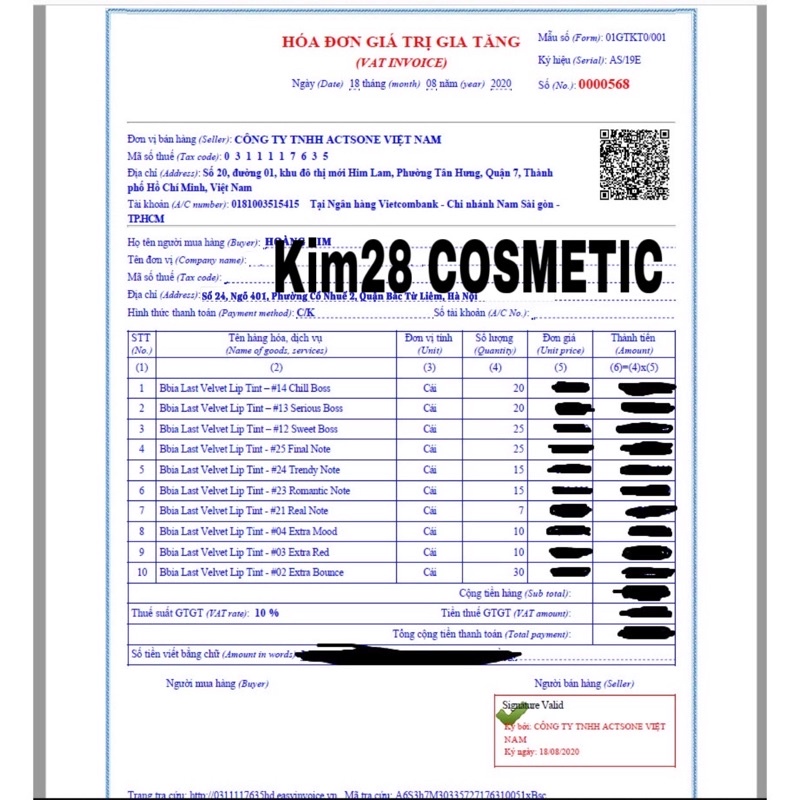 Son kem Bbia Velvet Lip Tint màu 25