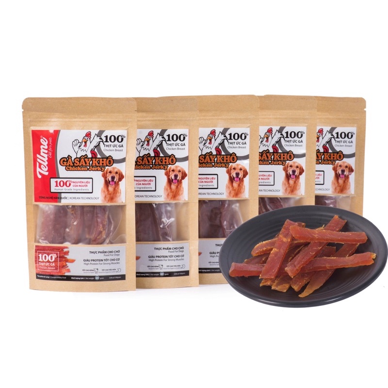 Gà sấy khô cho chó mèo Tellme