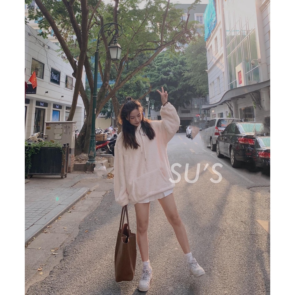 Áo hoodie nỉ bông form rộng dày dặn có mũ unisex nam nữ GUNOCHI Áo khoác mặc đôi giá rẻ | BigBuy360 - bigbuy360.vn