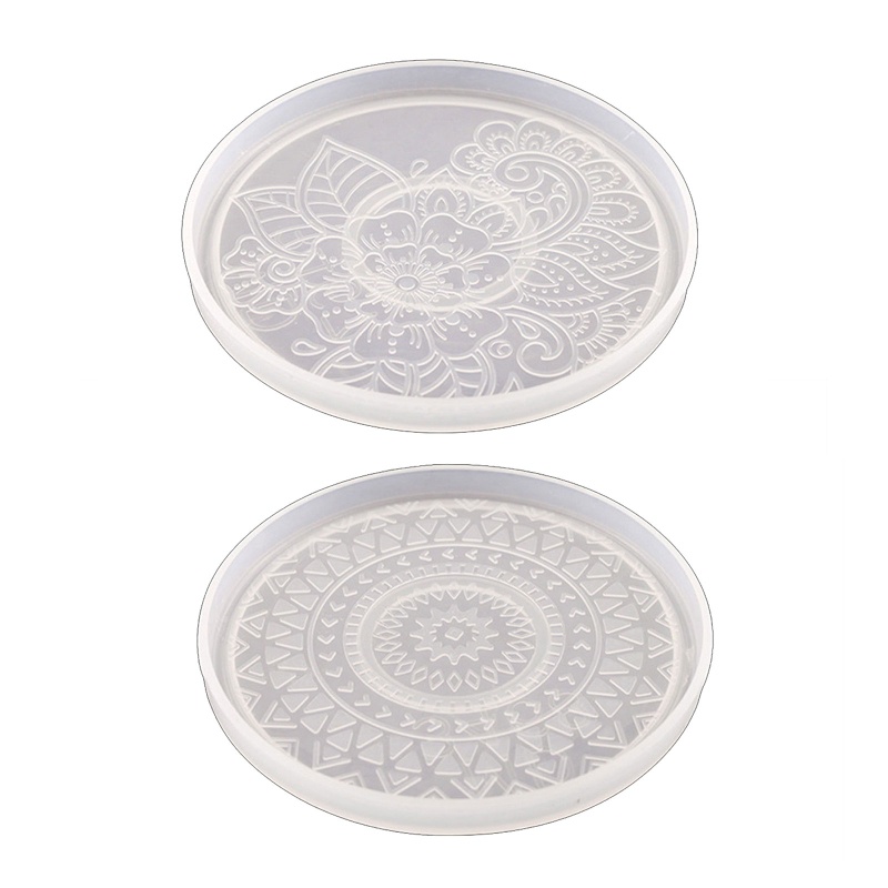 Khuôn Silicone Hình Tròn Làm Đế Lót Ly Bằng Epoxy Resin