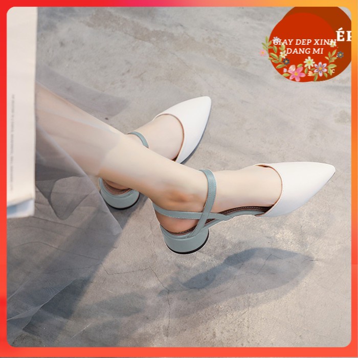 Giày Cao Gót Bít mũi hậu hở gót CG0486 Giày dép xinh Mys