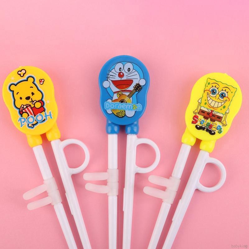 Đôi Đũa Tập Ăn Cho Bé Tạo In Hình Mèo Kitty Dễ Thương