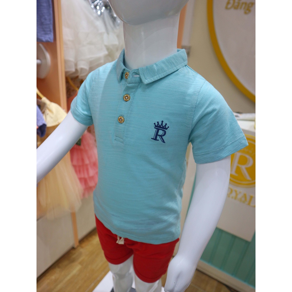 Áo Pumy Tay Ngắn Cổ Bẻ Thun Cotton 6 Tháng – 5 Tuổi (RTN3812)- Royal KIDS