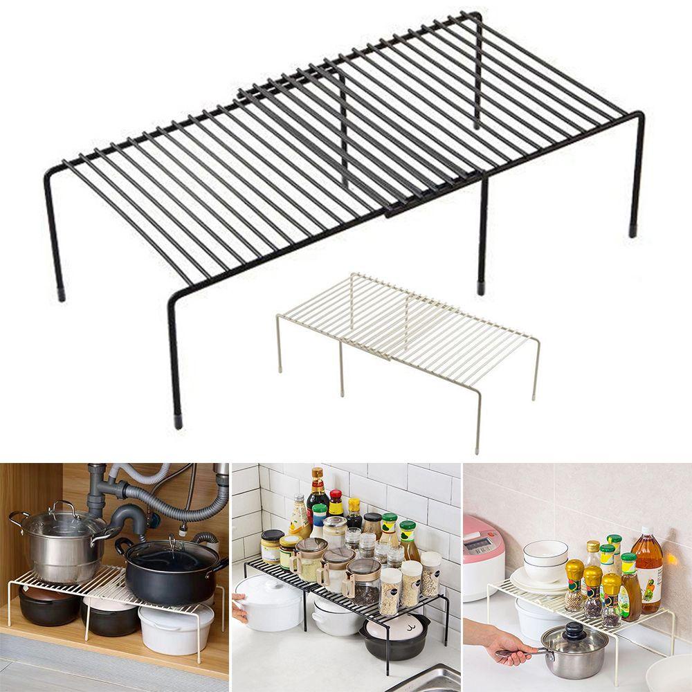 Kệ Nhựa Đựng Đồ Trang Điểm / Gia Vị Có Thể Điều Chỉnh Cho Tủ Bếp