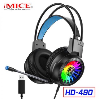 Headphone / chụp tai gaming imice hd-490 led