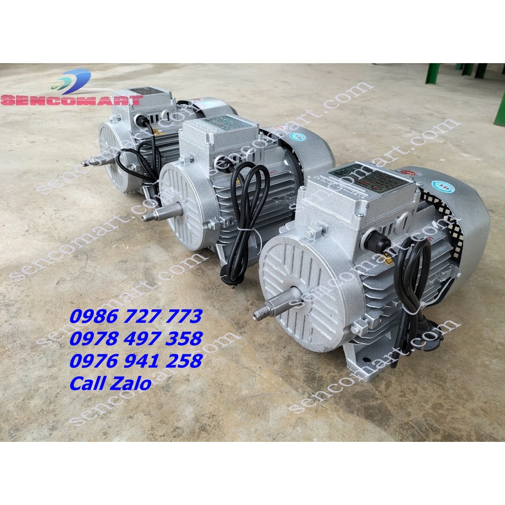 Mô tơ- Động cơ điện 2HP  điện 1 pha gia đình 220v trục 16mm Toàn Phát