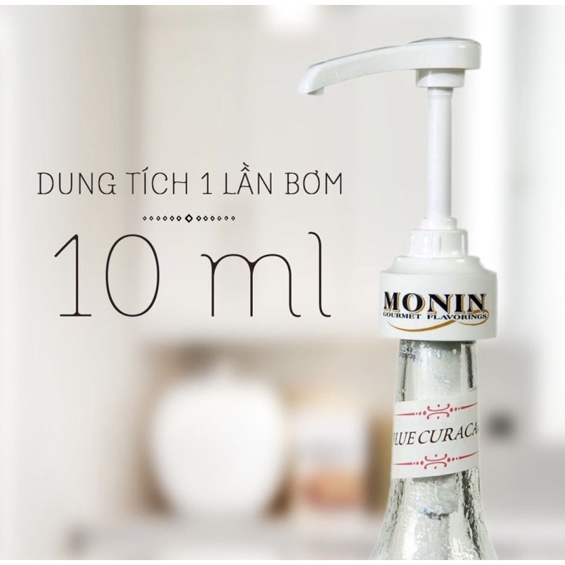 Vòi bơm gắn chai siro Monin, mỗi lần 10ml - Hàng chính hãng