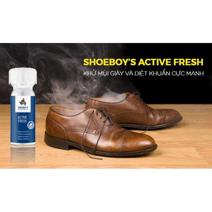 [ Hàng Cao Cấp ] Xịt Khử Mùi Giày Shoeboy Nhập Khẩu Đức Mùi Thơm Thiên Nhiên Diệt Khuẩn Khử Mùi Hôi Giày | SHOEBOYS