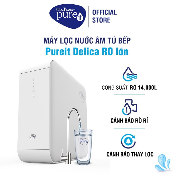 Máy lọc nước Unilever Pureit Delica 5640 miễn phí lắp đặt toàn quốc, bảo hành 12 tháng chính hãng