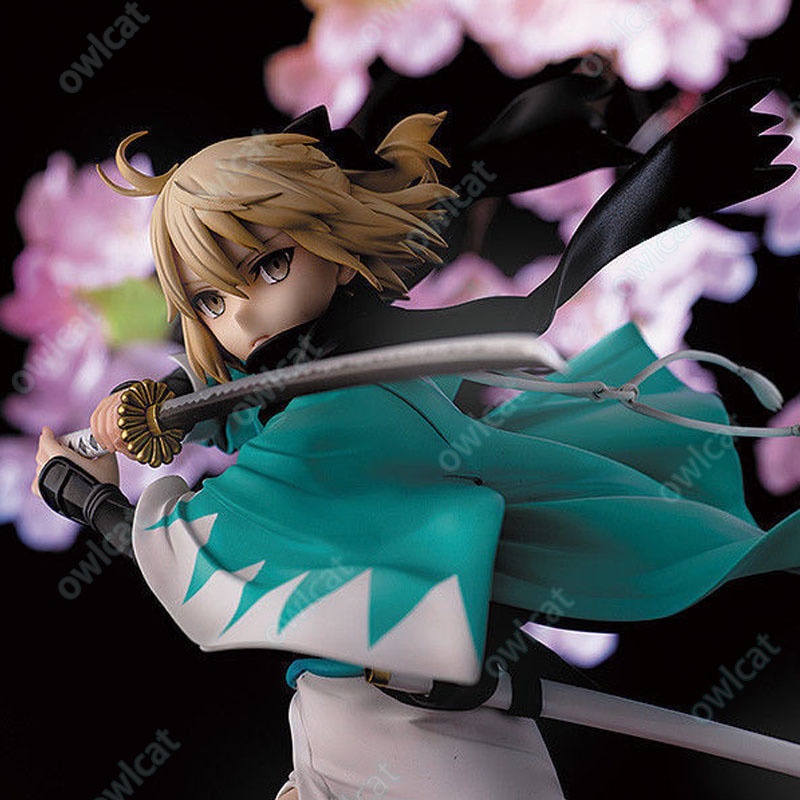 Mô Hình Nhân Vật Fgo Okita Soji  20cm Figure Servant Sakura Saber Noble Phantasm Three-Stage Thrust SSR 5 Stars Fate Grand Order Packed in Box Model Okita Souji