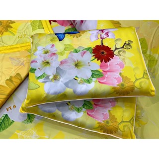 Drap thun lạnh 5D cao cấp mẫu hoa( 5 màu)