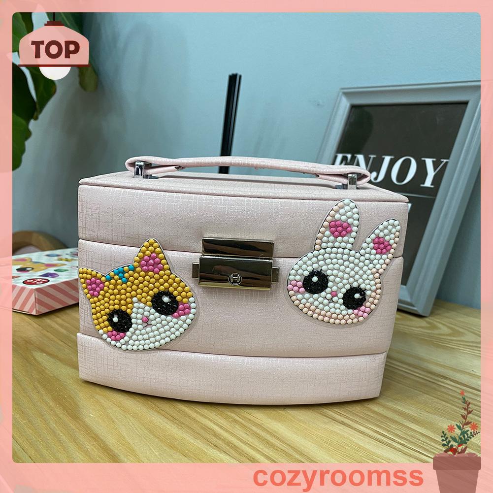 Sticker Dán Tường Họa Tiết Hoạt Hình Đính Đá DIY Dễ Thương Bắt Mắt