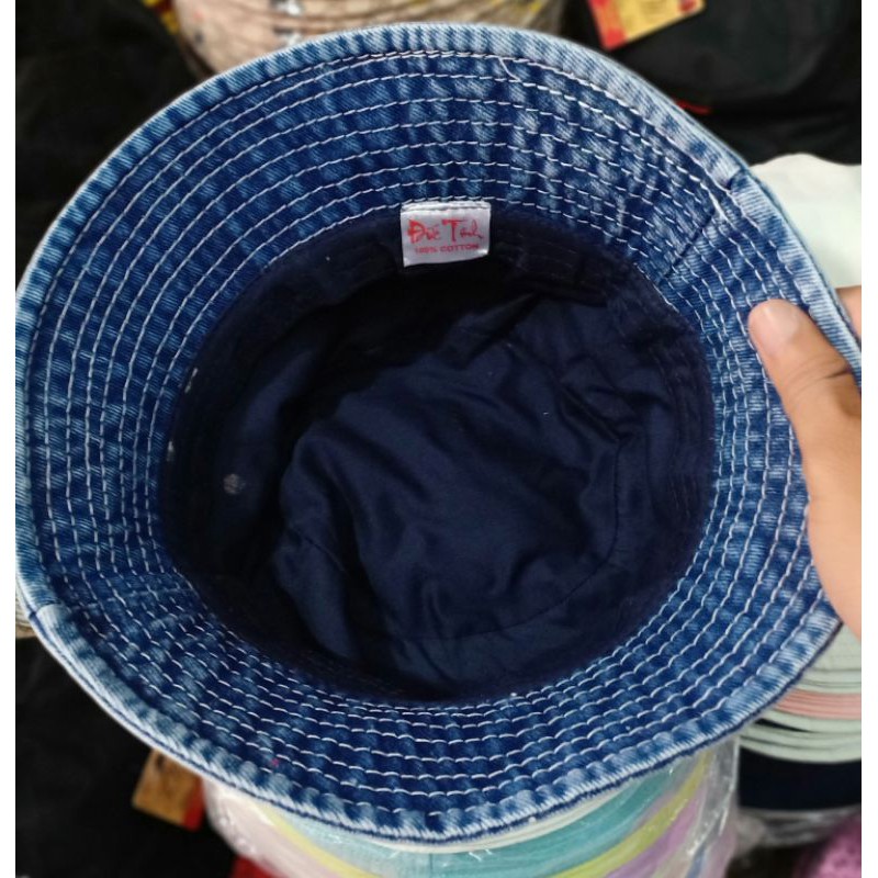 NÓN BUCKET MŨ TAI BÈO BO CỤP RIN THÊU ADD THỜI TRANG