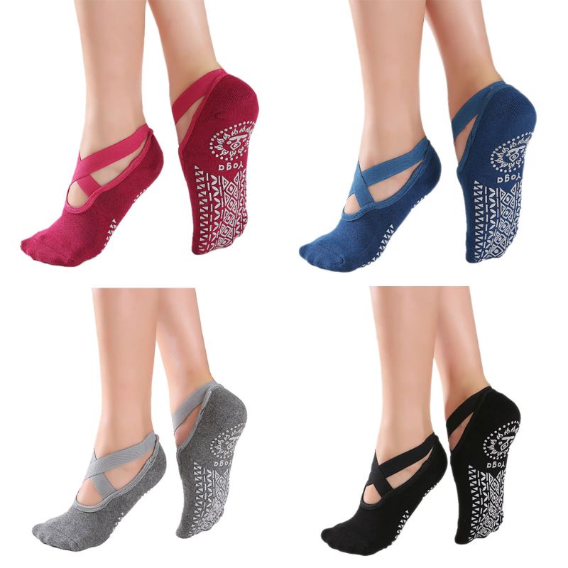 ✿ Vớ Cotton Tập Yoga / Pilates Chống Trượt Tiện Dụng Cho Nam Và Nữ