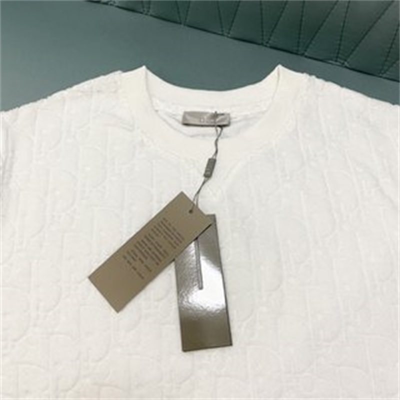 Áo Thun Tay Ngắn Cổ Tròn In Chữ DI&amp;R Bằng Cotton Thời Trang Cho Nam Và Nữ