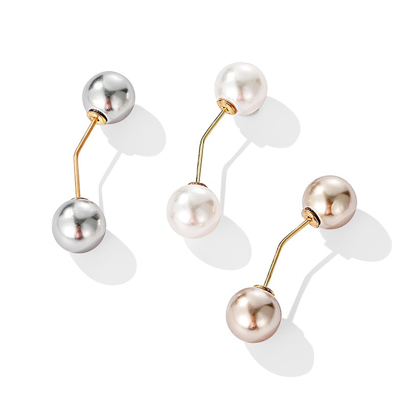Set 3 Ghim Cài Áo Đính Ngọc Trai Đơn Giản Xinh Xắn